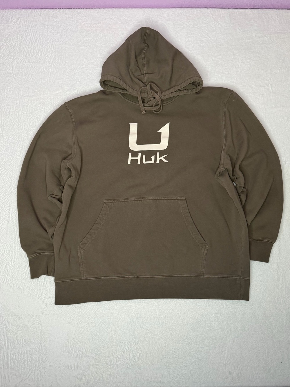 Huk Olive Green‎ Heavyweight Fishing Hoodie Men’s XL Hoodie